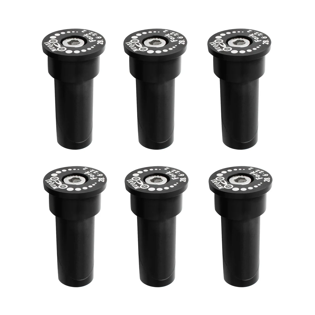 

6 Pieces Folding Bike Headset Top Cap Compressor Expander Plug Screw 22.2mm