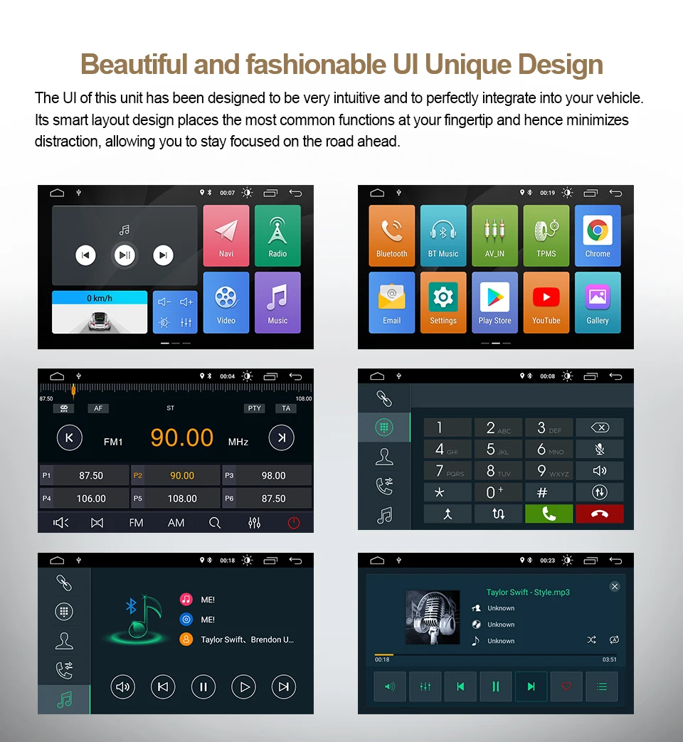 Flash Deal android 9.0 car Radio Multimedia Player HD  Navigation GPS 2 din For Hyundai ix35 Tucson 2009 2010 2011 2012 2013 2014 YHTK029 3