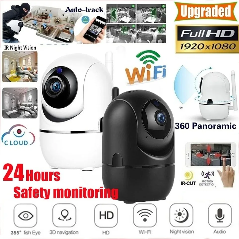 

NEW Intelligent Tracking Home Security 360 Camera 1080P Wifi IP Camera Night Vision Camcorder Audio Camera Baby Safety Monitor
