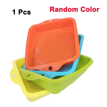 

1Pcs Square Silicone Mould Cake Pan Brownies Fudge Tray Bakes Flapjacks Ran