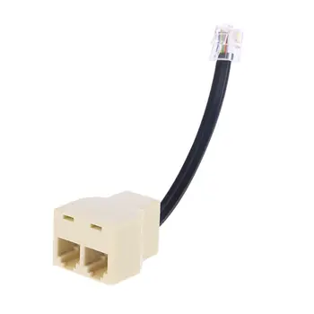 

6 Pin Hand Microphone 1 to 2 Splitter Converter for Yaesu FT-7800 FT-8800 FT-8800r FT-8900 FT-8900r FT-7900r FT-2900 Car Radio