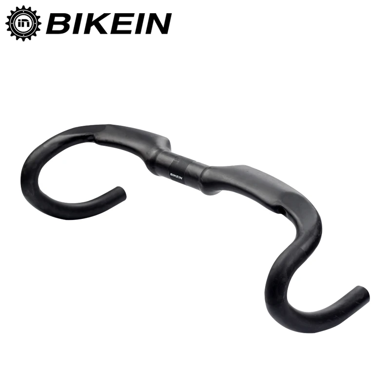 BIKEIN руль для шоссейного велосипеда ультралегкий UD Carbon 400/420/440 мм матовый