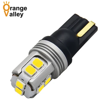 

1pcs Wholesale Car T10 2835 10 SMD 194 168 W5W LED Light Bulb White License Plate Lamp Width Lights 10 LEDs DC 12-20V