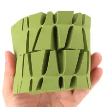 24 шт., треугольная губка для макияжа, спонж, основа, пудра, жидкий крем, косметика для лица, цветущая, гладкая, красивая пуховка