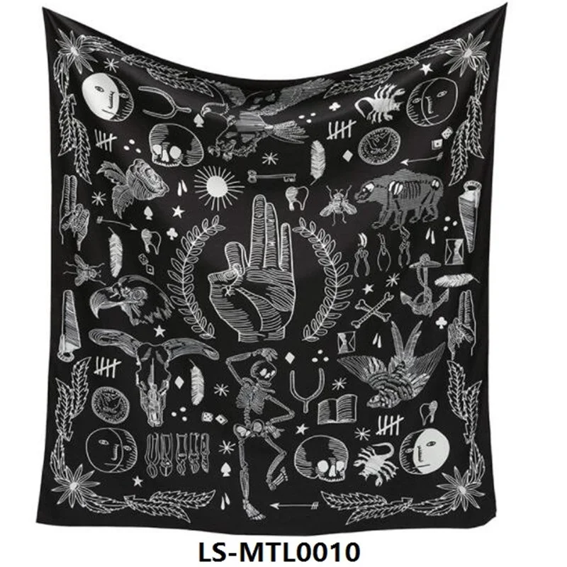 LS-MTL0010 Индийская МАНДАЛА ГОБЕЛЕН богемный гобелен настенный Декор хиппи гобелены пляжный пледы коврик йога путешествия матрас - Цвет: LS-MTL0010