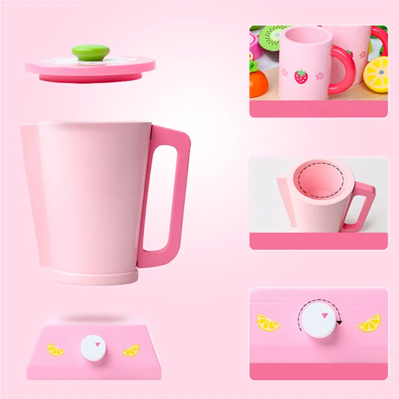 Детская деревянная игрушка для игры в дом, соковыжималка для овощей, фруктов, нарезчик для мальчиков и девочек, подарок на день рождения