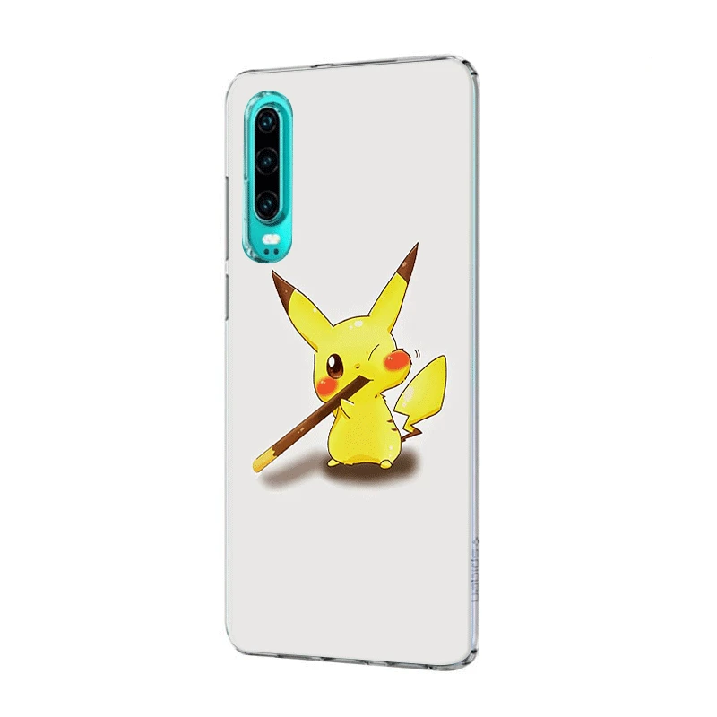 Чехол для мобильного телефона huawei P Smart Z Plus huawei P30 P20 P10 P9 P8 Lite Pro Чехол с крутым узором pokemons pika