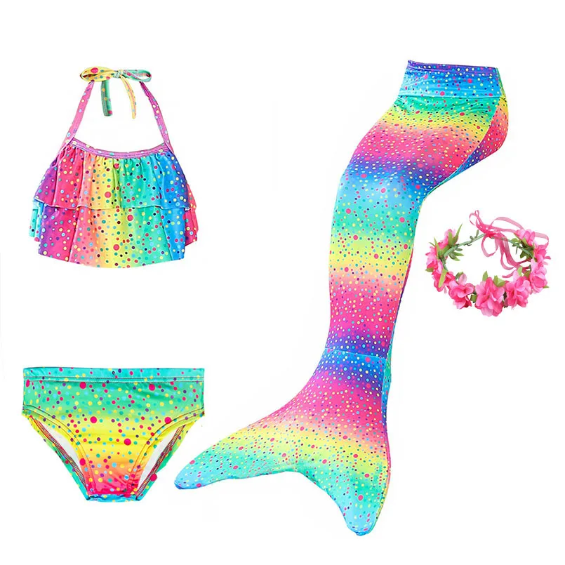 girls mermaid tail swimsuit DH102+b06