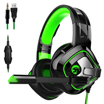 

Gaming Headphones 4D Stereo High-end LED Pro Gaming Headset with Microphone LED MIC Headphones for PS4 Xbox One PC Gamer PC