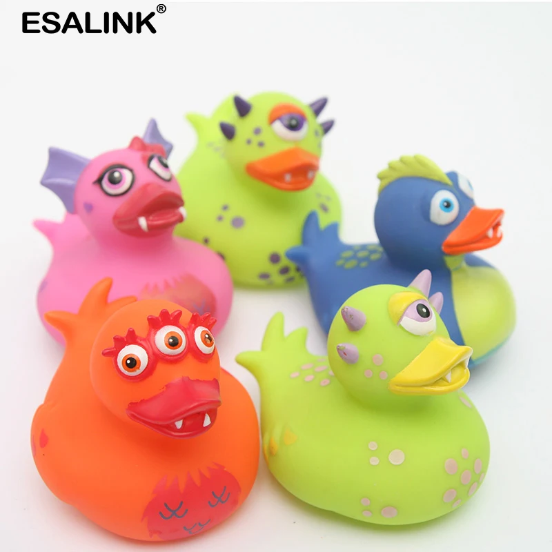 ESALINK 5 шт. плавающая утка детские игрушки для купания в воде резиновая форме