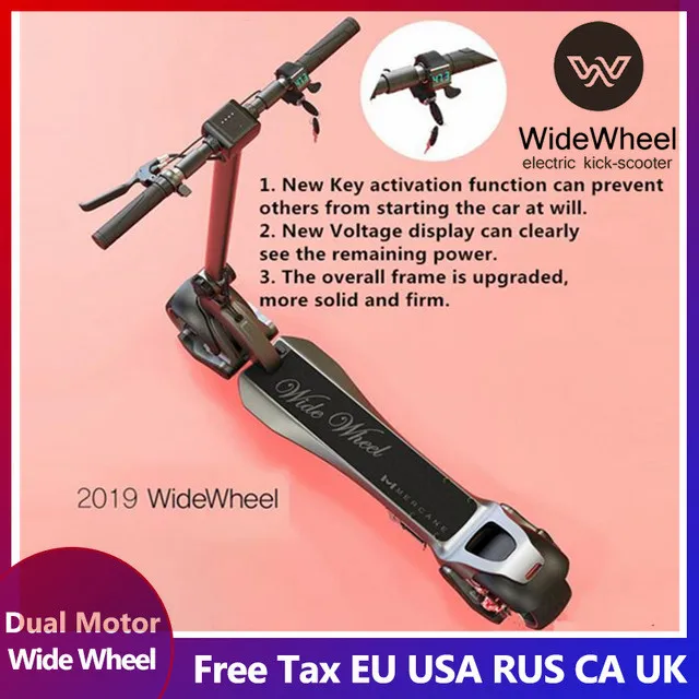 Новейший самокат Mercane WideWheel 48V 500 W/1000 W складной умный электрический скутер с