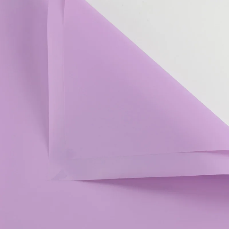 20 шт водонепроницаемый бумажный лист твердый пластиковый целлофановый оберточный для украшения цветов - Цвет: 031 Lilac