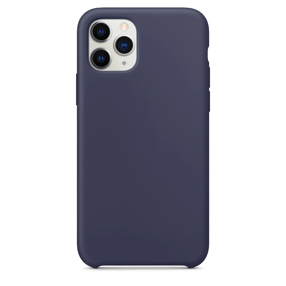 Midnight Blue Силиконовый чехол для телефона iPhone 11 Pro X Xs Max XR Чехол с логотипом для iPhone 7 8 6 6s Plus Logo Официальная задняя крышка Apple for iPhone 11Pro X s Max XSMax 6 s Plus 7Plus 8Plus 6Plus 6sPlus - Цвет: Midnight Blue