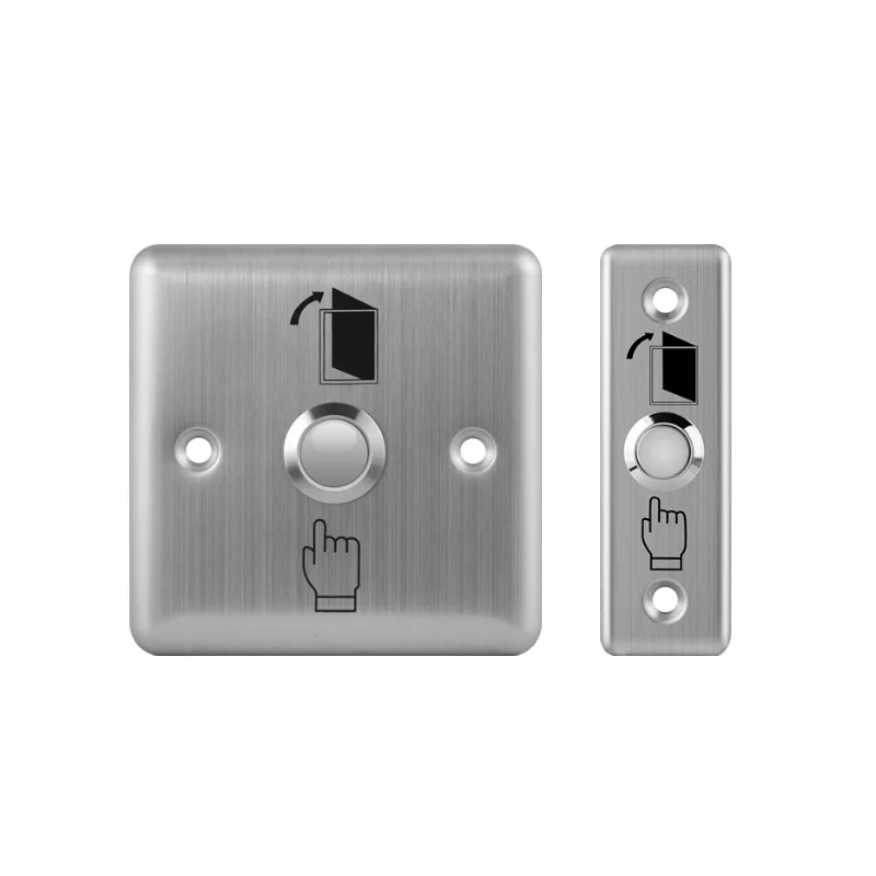 

50pcs Stainless Steel Door Access Door Switch Long Strip Open Door Button Metal Material Suitable For Narrow/Wide Door Frame