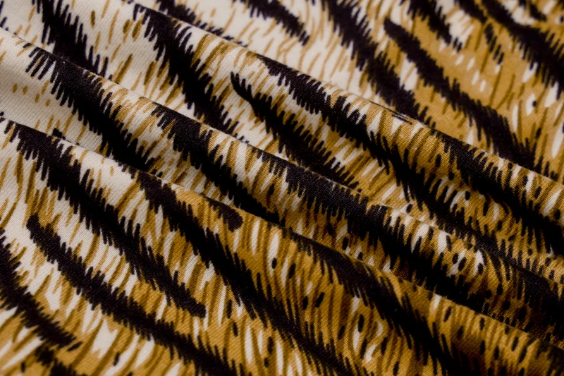 Dulzura осень зима женский комбинезон Тигр Леопардовый принт с открытыми плечами сексуальный колокольчик длинный рукав bodycon уличная одежда для тела