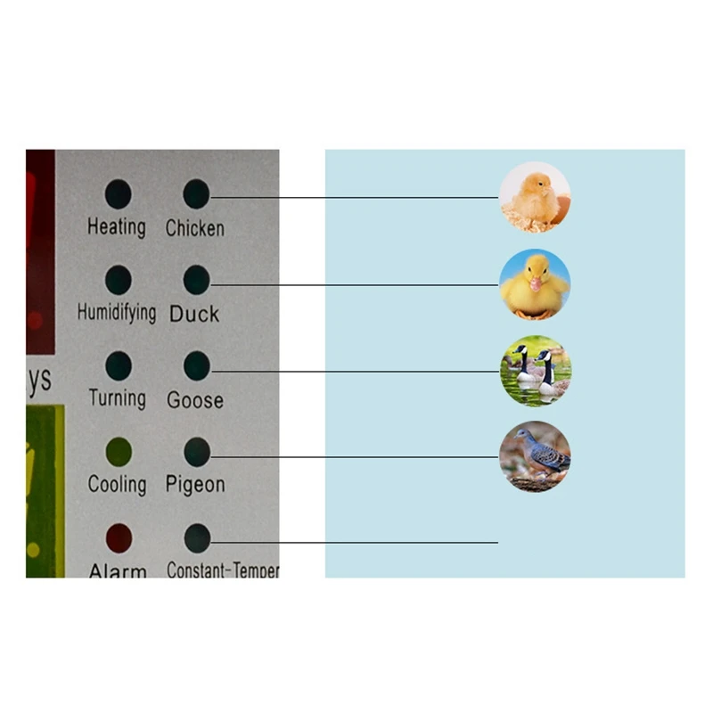 XM-18K-2, автоматический инкубатор для яиц, цифровой светодиодный регулятор температуры, датчик температуры и влажности, контроллер для яиц