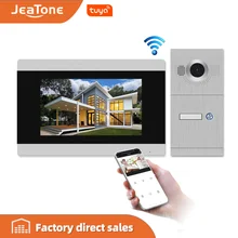 Visiophone intelligent avec écran tactile de 7 pouces, interphone vidéo, wi fi, IP, sonnette, déverrouillage à distance, application intelligente iOS/Android Tuya
