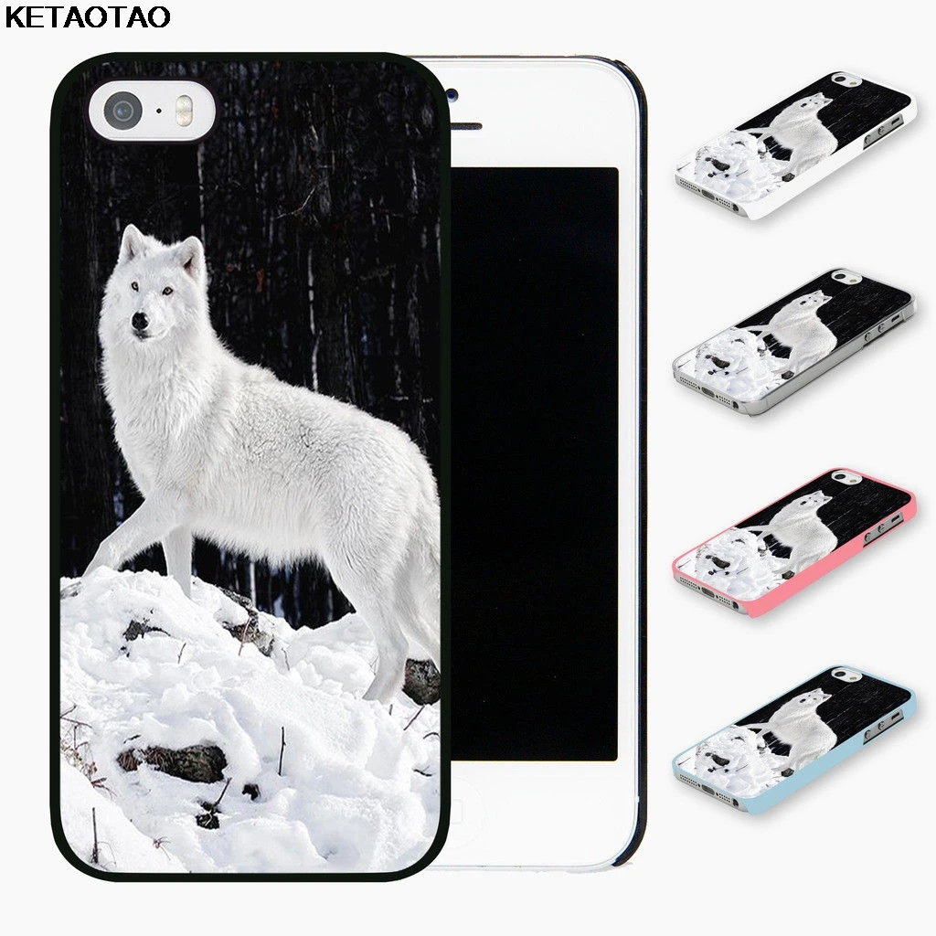 Синий KETAOTAO Animal Print Wolf Pattern Phone Cases for iPhone 4S SE 5C 5S 6S 7 8 Plus X XS XR 11 Pro Case Soft TPU Rubber Silicone - Цвет: Синий