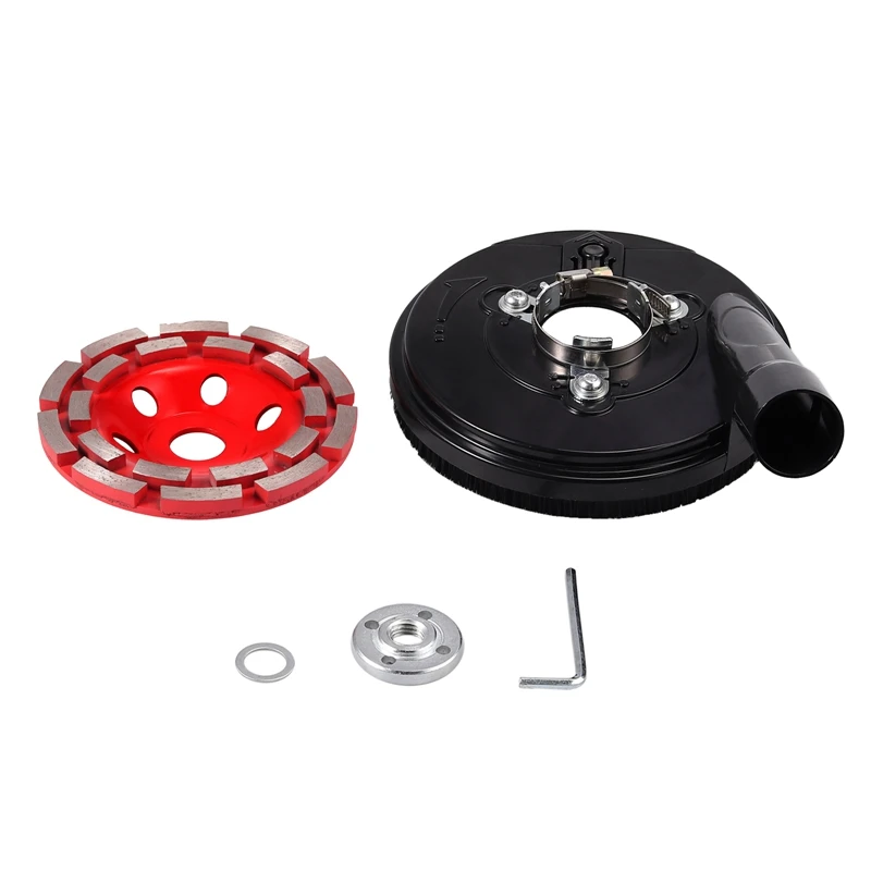 Angle Grinder Dust Cover 5Inch/125Mm Diamond Grinding Disc Adjustable Angle Grinder Dust Shroud Kit Angle Grinding Dust Shroud U
