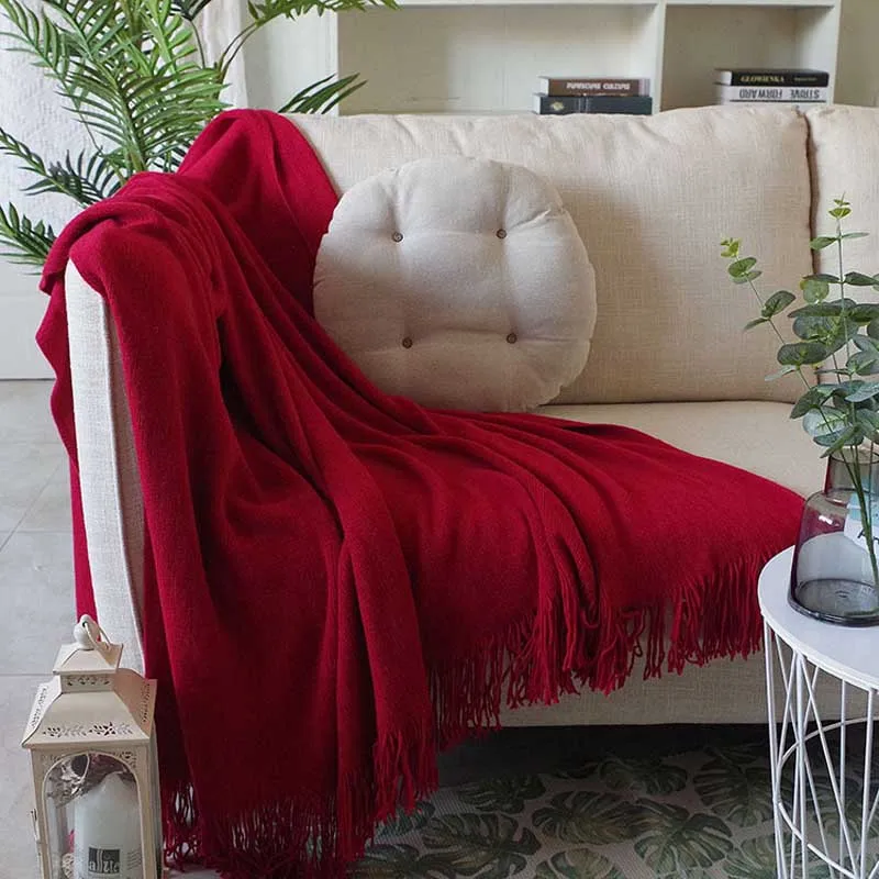 Постельное белье Nordic диван Одеяло дорожная сумка для пикника и кемпинга, Стёганое одеяло крышка гобелен с кисточками офисные Манта для Для
