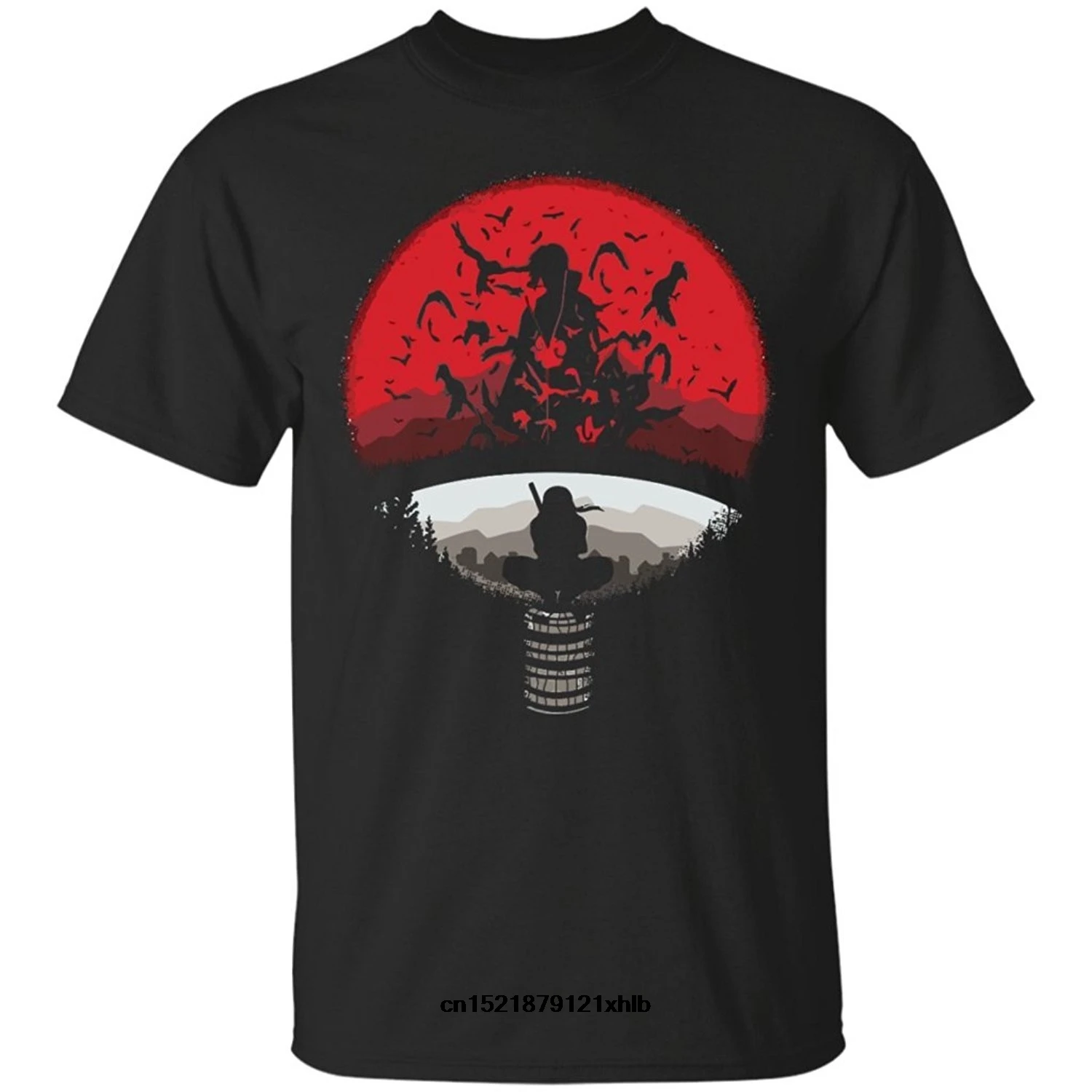 Мужская футболка Uchiha Clan Symbol Mashup With Itachi Mangekyou Sharingan Sasuke Новинка wo для мужчин |