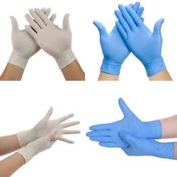 

50/100pcs disposable gloves latex rubber cleaning food gloves universal home garden cleaning gloves household cleaning dark blue