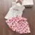 Bear Leader Girls Clothing Sets New Summer Sleeveless T-shirt+Print Bow Skirt 2Pcs for Kids Clothing Sets Baby Clothes Outfits