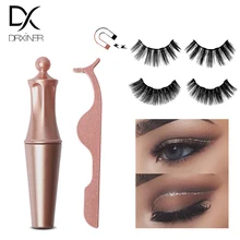 Магнитная ресница Магнитная жидкая подводка для глаз и магнитный ненастоящий ресницы и набор пинцетов водостойкие ресницы долгодержащиеся удлинители