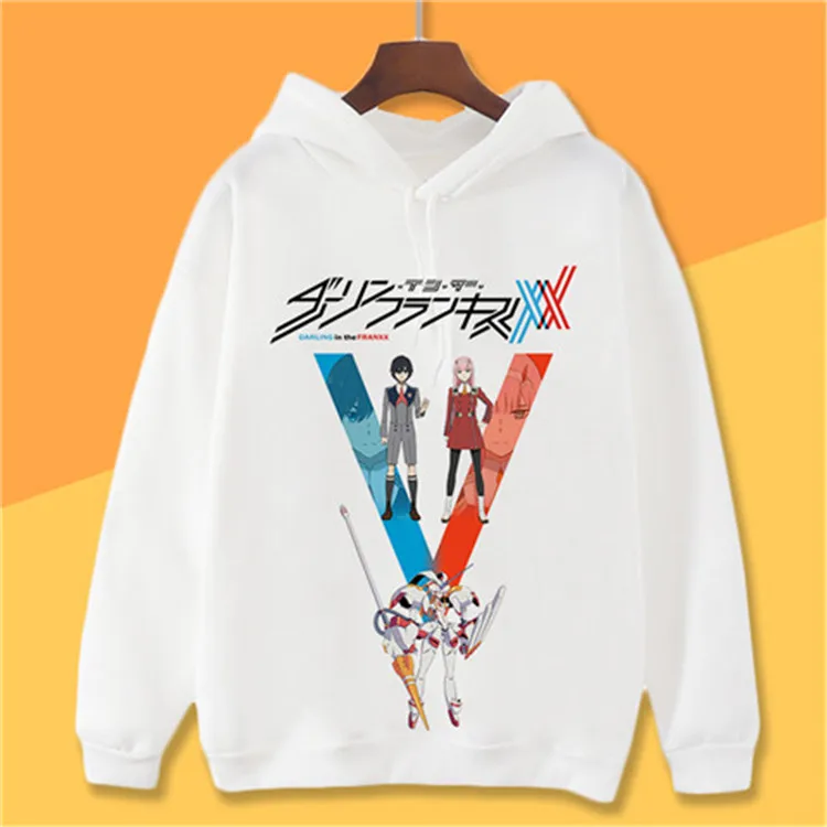 3 DARLING in the FRANXX Женская толстовка с капюшоном ZERO TWO Сексуальная флисовая толстовка с принтом Harajuku уличная одежда осень зима аниме одежда - Цвет: 3