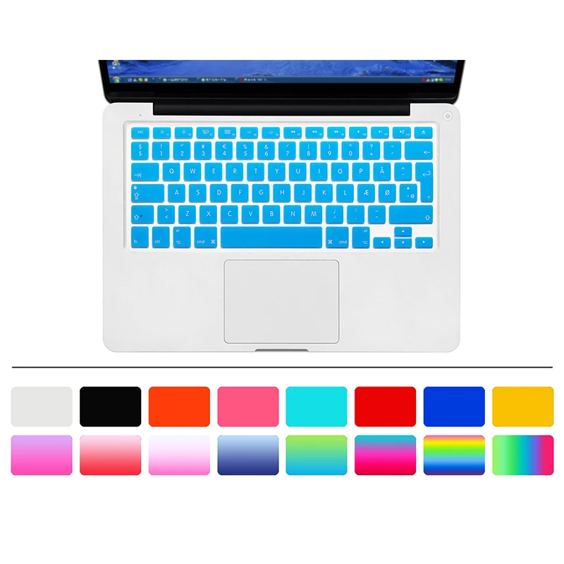 DenmarkLetters наклейка на клавиатуру s для ноутбука Macbook Air retina 11 12 13 Pro 13,3 15,4 чехлы на клавиатуру датские наклейки
