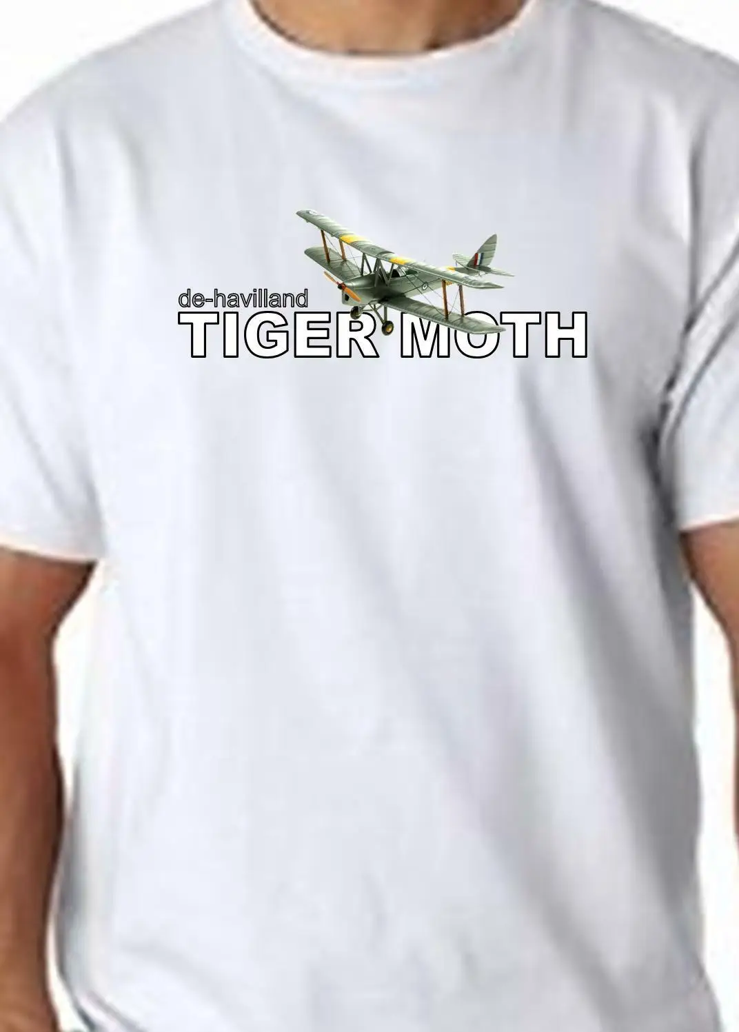 Футболка Tiger Moth 100% хлопок бесплатная доставка самолет UK P &amp | Мужская одежда