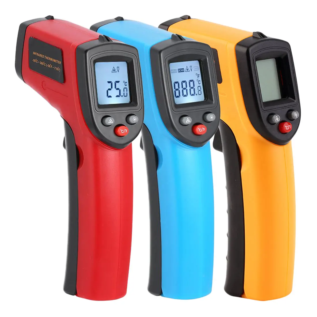 

Infrared Thermometer Digital GM320 Non Contact Infrared Thermometer Pyrometer IR Laser Temperature Meter Gun -50~380C