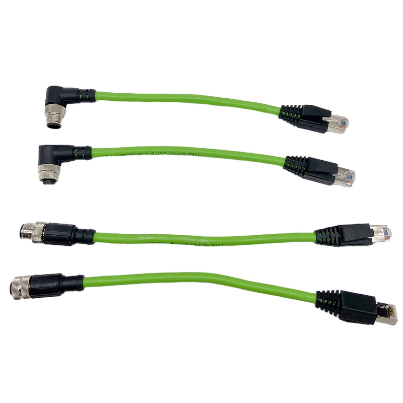 Разъем датчика M12 для RJ45 48 контактов 1 м провод Ethernet IP67 Profinet Ehtercat Промышленный тип