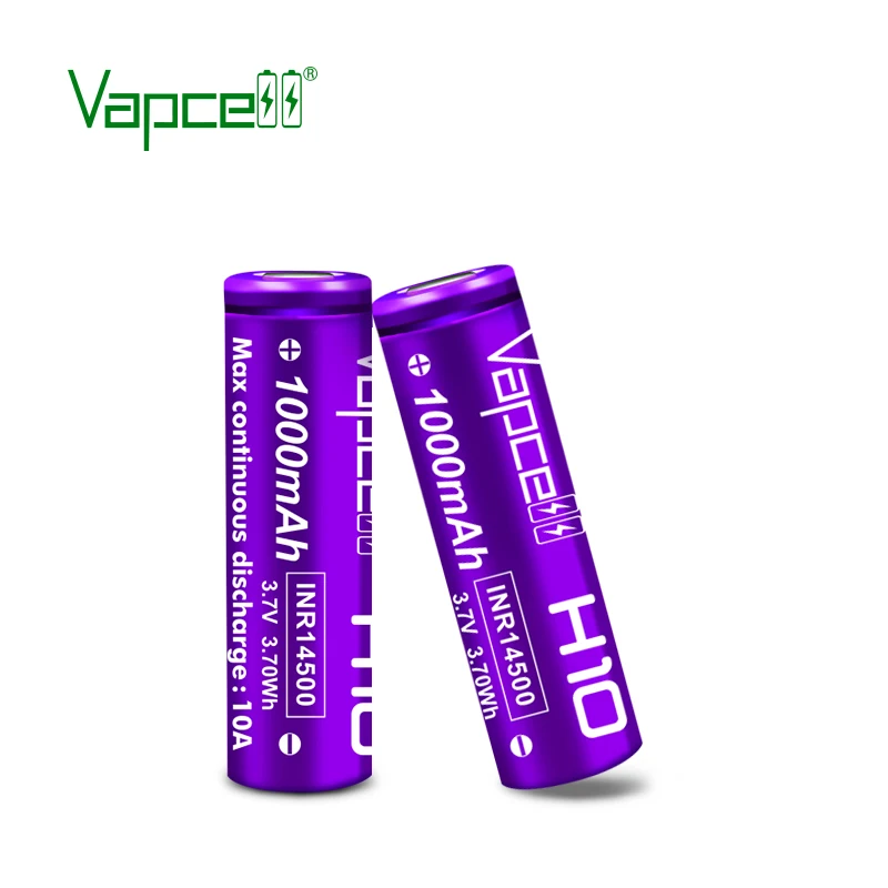 Оригинальная литиевая мини батарея Vapcell 3 7 в 14500 мАч 10 А перезаряжаемая для
