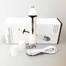 Беспроводная красная/синяя фотонная сумка для удаления глаз, вибрационная антитемная круглая нагревательная ручка, гальванический глаз и электромассажер для лица