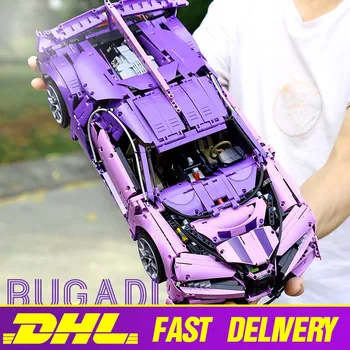

1:10 Bugattied racing car Assemble city technic building blocks simulation model mini bricks educational toys for children