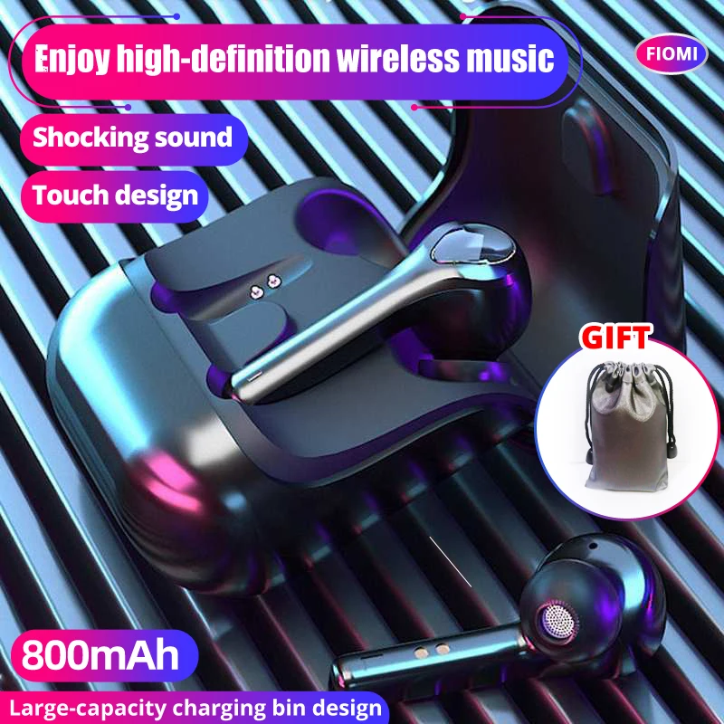 FIOMI TWS 5.0 Bluetooth Earphones Touch Control G9 Mini Wireless Headphones with Mic Sports Waterproof airbudWireless Earbuds |