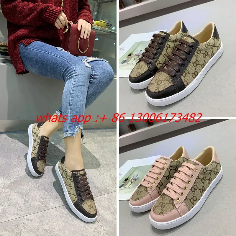 Mocasines planos de cuero con cordones para mujer, zapatillas de lona a la moda