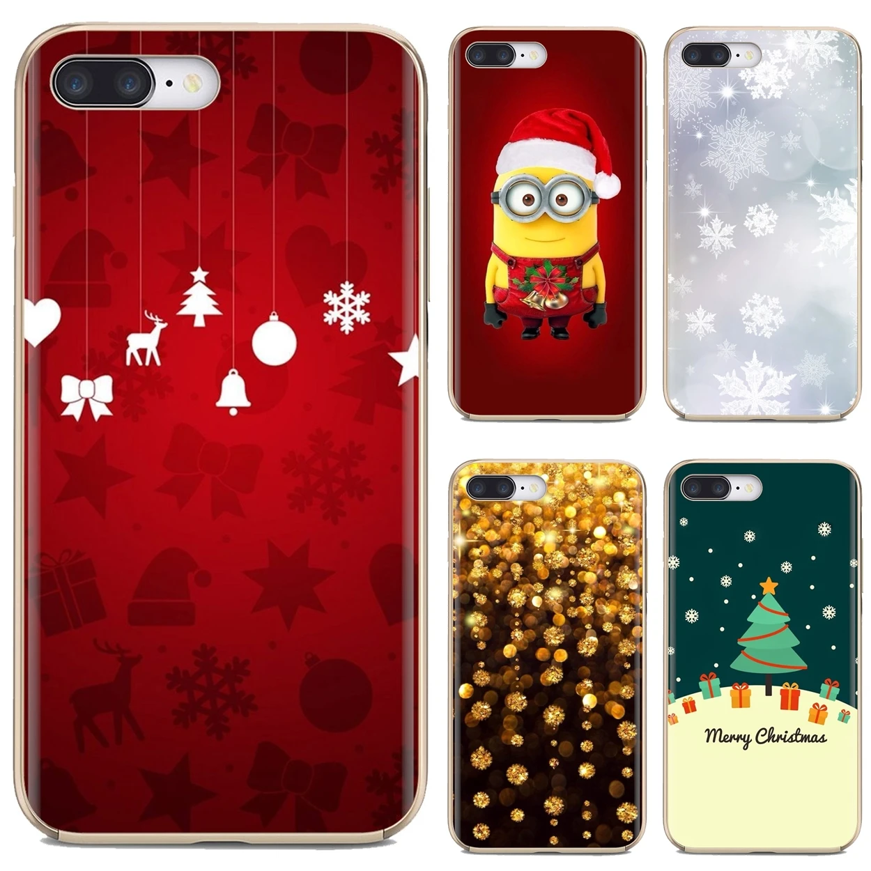 Силиконовый чехол для телефона Рождественский новогодний iPhone 11 Pro 4 4S 5 5S SE 5C 6 6S 7 8X10