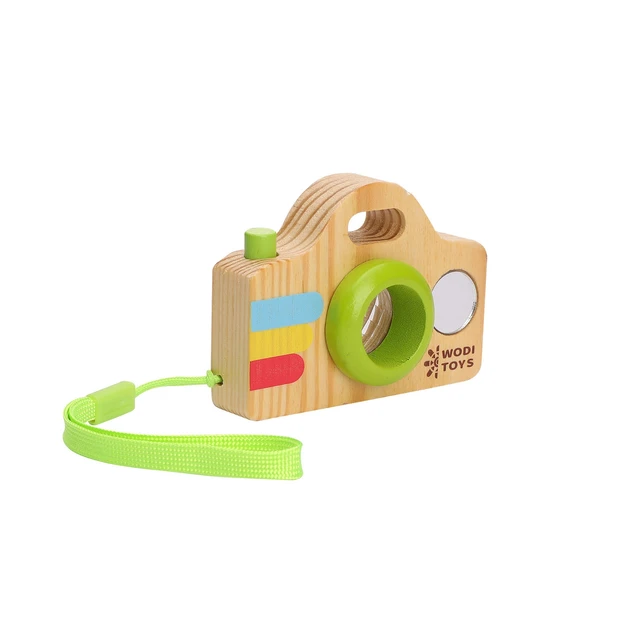 Cute Baby Toys Mini Hanging Wooden Camera Photography Toys for Kids Montessori Toy Gift Children Gift Room Decor DIY Presents Small camera