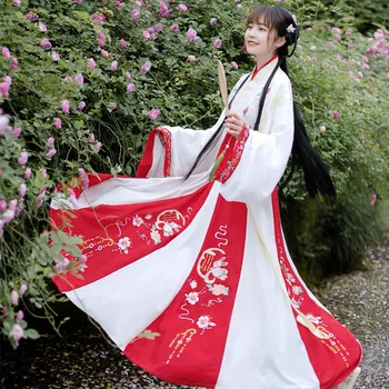 

Hanfu Dress Female Chinese Style Improved Daily Costume Fairy Dress Ancient China Princess Cosplay Stage Performance Wear DL6398