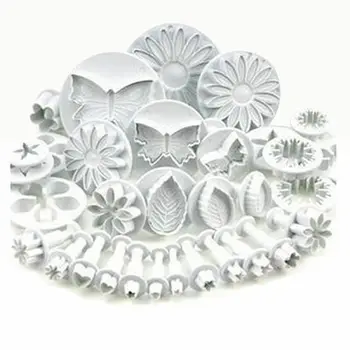 

2020 33PC Fondant Cake Sugar Craft Plunger Cutter Tools Mold Mould Cookies Decorating Baking Mold