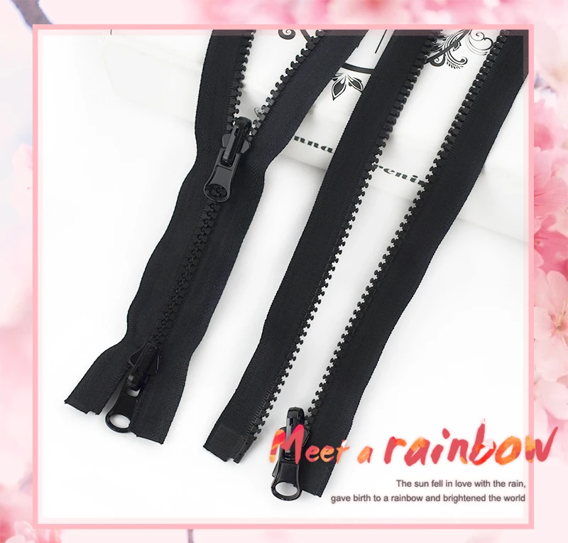 Fermetures à Glissière En Résine No.5 Pour Manteau, Fermeture à Glissière Sans Fin, Fermeture à Glissière En Résine Ouverte, Artisanat, Couture, Bricolage, Accessoires De Vêtement, 50cm