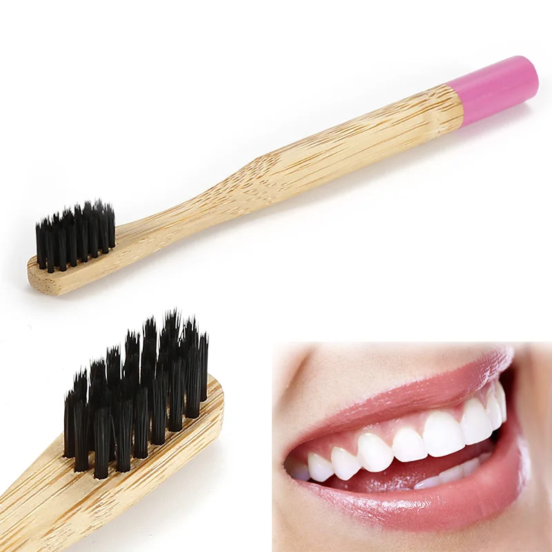 Высококачественная Экологичная бамбуковая зубная щетка экологически чистая