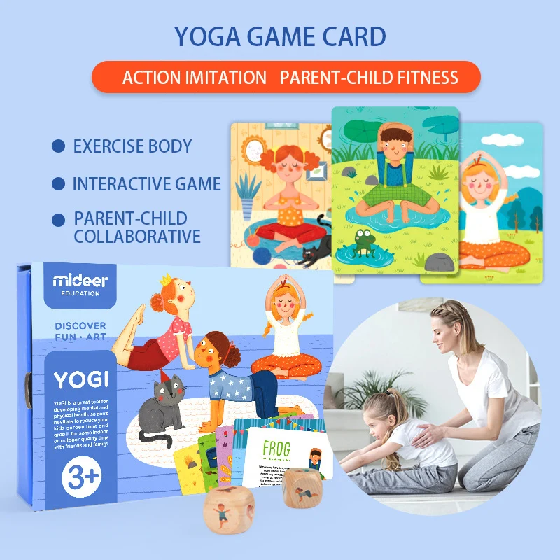 Семейная Игра для йоги когнитивные карты детей фитнеса родителей и