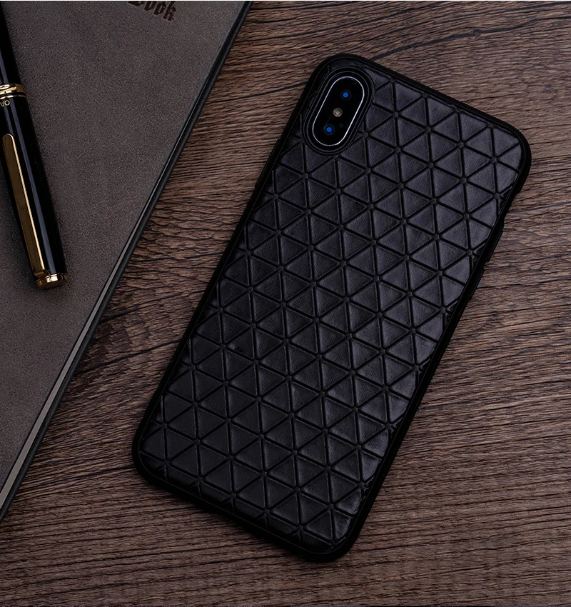 Чехол для телефона из натуральной кожи для IPhone X XS Max XR полуобернутый чехол для Apple 5 5S SE 6 6S 7 8 Plus защитный чехол для телефона