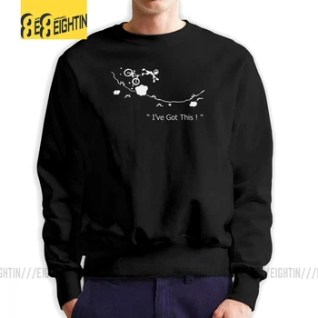 

Cycling Crash Mountain Bike I've Got This Cartoon MTB Men Hoodie Vintage Cotton Sweatshirts Crew Neck Autumn Pullovers Clothing