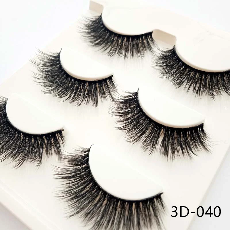 Handmade Reusable 3D Thick Cross Thick Long False Eyelashes Handmade Eye Lashes Extension Makeup Beauty Tools 1