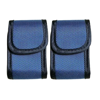

2 Pcs Fingertip Pulse Oximeter Storage Case Thicken Flap Hook and Loop Pasted Carrying Bag Portable Oximeter Protective Pouch