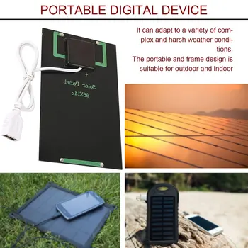 

New 5W 5V Solar Panel Battery Charger DIY Solar Module with USB Port Portable Outdoor Solar Charging Board for Mobile Phones
